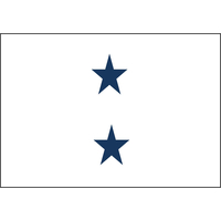 4 ft. x 6 ft. Navy 2 Star Non Seagoing Admiral Flag w/Grommets