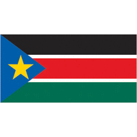 2x3 ft. Nylon South Sudan Flag with Heading and Grommets