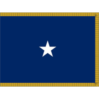 3 ft. x 4 ft. Navy 1 Star Admiral Flag Pole Sleeve & Fringe