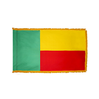 2x3 ft. Nylon Benin Flag Pole Hem and Fringe