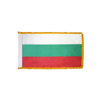 2x3 ft. Nylon Bulgaria Flag Pole Hem and Fringe