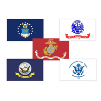 3x5 ft. Nylon Armed Forces 5 Flag Set with Heading and Grommets