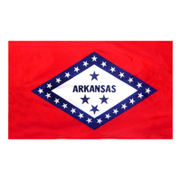 3x5 ft. Nylon Arkansas Flag Pole Hem Plain