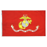 2x3 ft. Nylon Marine Corps Flag with Heading and Grommets