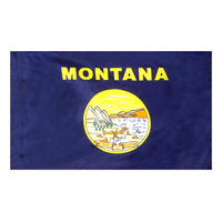 3x5 ft. Nylon Montana Flag Pole Hem Plain
