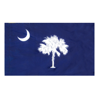 3x5 ft. Nylon South Carolina Flag Pole Hem Plain