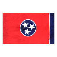 4x6 ft. Nylon Tennessee Flag Pole Hem Plain