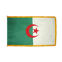 4x6 ft. Nylon Algeria Flag Pole Hem and Fringe