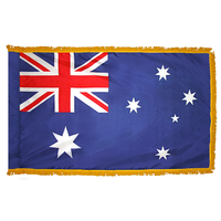 2x3 ft. Nylon Australia Flag Pole Hem and Fringe
