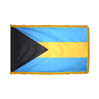 4x6 ft. Nylon Bahamas Flag Pole Hem and Fringe