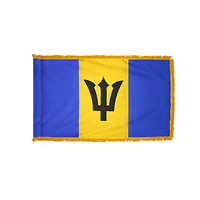 3x5 ft. Nylon Barbados Flag Pole Hem and Fringe