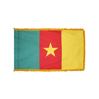 3x5 ft. Nylon Cameroon Flag Pole Hem and Fringe