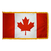 4x6 ft. Nylon Canada Flag Pole Hem and Fringe