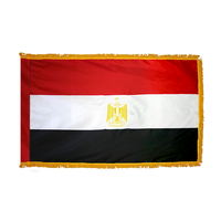 3x5 ft. Nylon Egypt Flag Pole Hem and Fringe