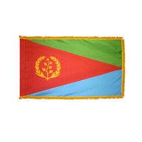 4x6 ft. Nylon Eritrea Flag Pole Hem and Fringe