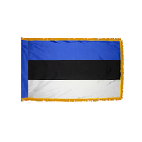 2x3 ft. Nylon Estonia Flag Pole Hem and Fringe