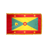 2x3 ft. Nylon Grenada Flag Pole Hem and Fringe