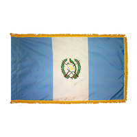 2x3 ft. Nylon Guatemala Flag Pole Hem and Fringe