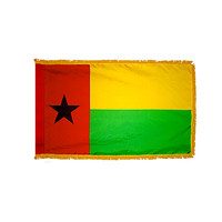 4x6 ft. Nylon Guinea Bissau Flag Pole Hem and Fringe
