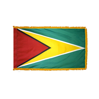 4x6 ft. Nylon Guyana Flag Pole Hem and Fringe