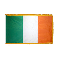 2x3 ft. Nylon Ireland Flag Pole Hem and Fringe