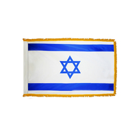 4x6 ft. Nylon Israel Flag Pole Hem and Fringe