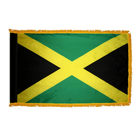 3x5 ft. Nylon Jamaica Flag Pole Hem and Fringe