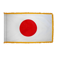 2x3 ft. Nylon Japan Flag Pole Hem and Fringe