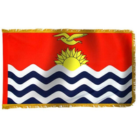 2x3 ft. Nylon Kiribati Flag Pole Hem and Fringe
