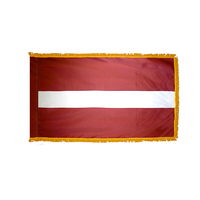 2x3 ft. Nylon Latvia Flag Pole Hem and Fringe