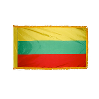 3x5 ft. Nylon Lithuania Flag Pole Hem and Fringe