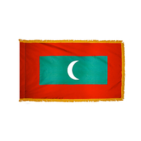 4x6 ft. Nylon Maldives Flag Pole Hem and Fringe