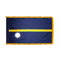 2x3 ft. Nylon Nauru Flag Pole Hem and Fringe