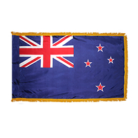 3x5 ft. Nylon New Zealand Flag Pole Hem and Fringe