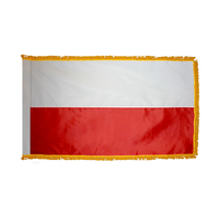 3x5 ft. Nylon Poland Flag Pole Hem and Fringe