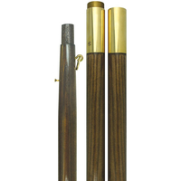 9 ft.x1-1/4 in. Oak Pole - Brass
