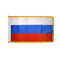 4x6 ft. Nylon Russia Flag Pole Hem and Fringe