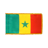 2x3 ft. Nylon Senegal Flag Pole Hem and Fringe