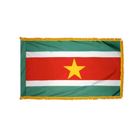 2x3 ft. Nylon Suriname Flag Pole Hem and Fringe