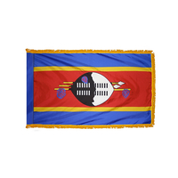 2x3 ft. Nylon Swaziland Flag Pole Hem and Fringe