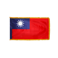 2x3 ft. Nylon China (Taiwan) Flag Pole Hem and Fringe
