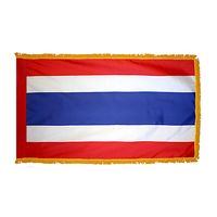 2x3 ft. Nylon Thailand Flag Pole Hem and Fringe