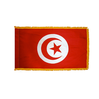 2x3 ft. Nylon Tunisia Flag Pole Hem and Fringe