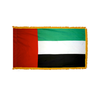 4x6 ft. Nylon United Arab Emirates Flag Pole Hem and Fringe