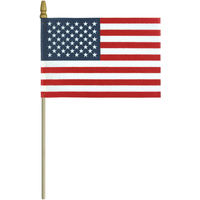 4x6 in. Cotton U.S. Flag Spearheads