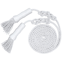 6 in.x108in. White Tassel and Cord
