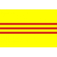 3x5 ft. Nylon South Vietnam Flag Pole Hem Plain