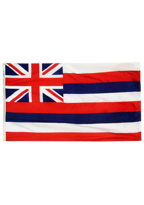 3x5 ft. Nylon Hawaii Flag with Heading and Grommets