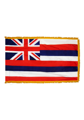 3 x 5 ft. Nylon Hawaii Flag Pole Hem and Fringe