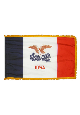 3x5 ft. Nylon Iowa Flag Pole Hem and Fringe
